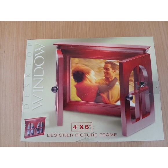 NEW Wooden Window Picture Frame Desktop Holds 4x6 Photos - Picture 10 of 12